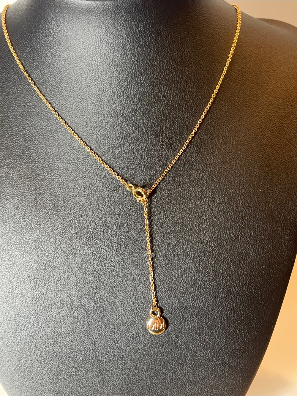 Gold Spiral Pendant Pearl Station Necklace - Women's Jewelry 01954 - Picture 6 of 6